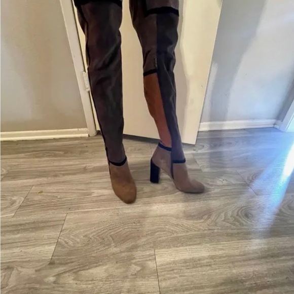 Jeffrey Campbell Thigh Suede Patchwork Boots - Picture 4 of 4